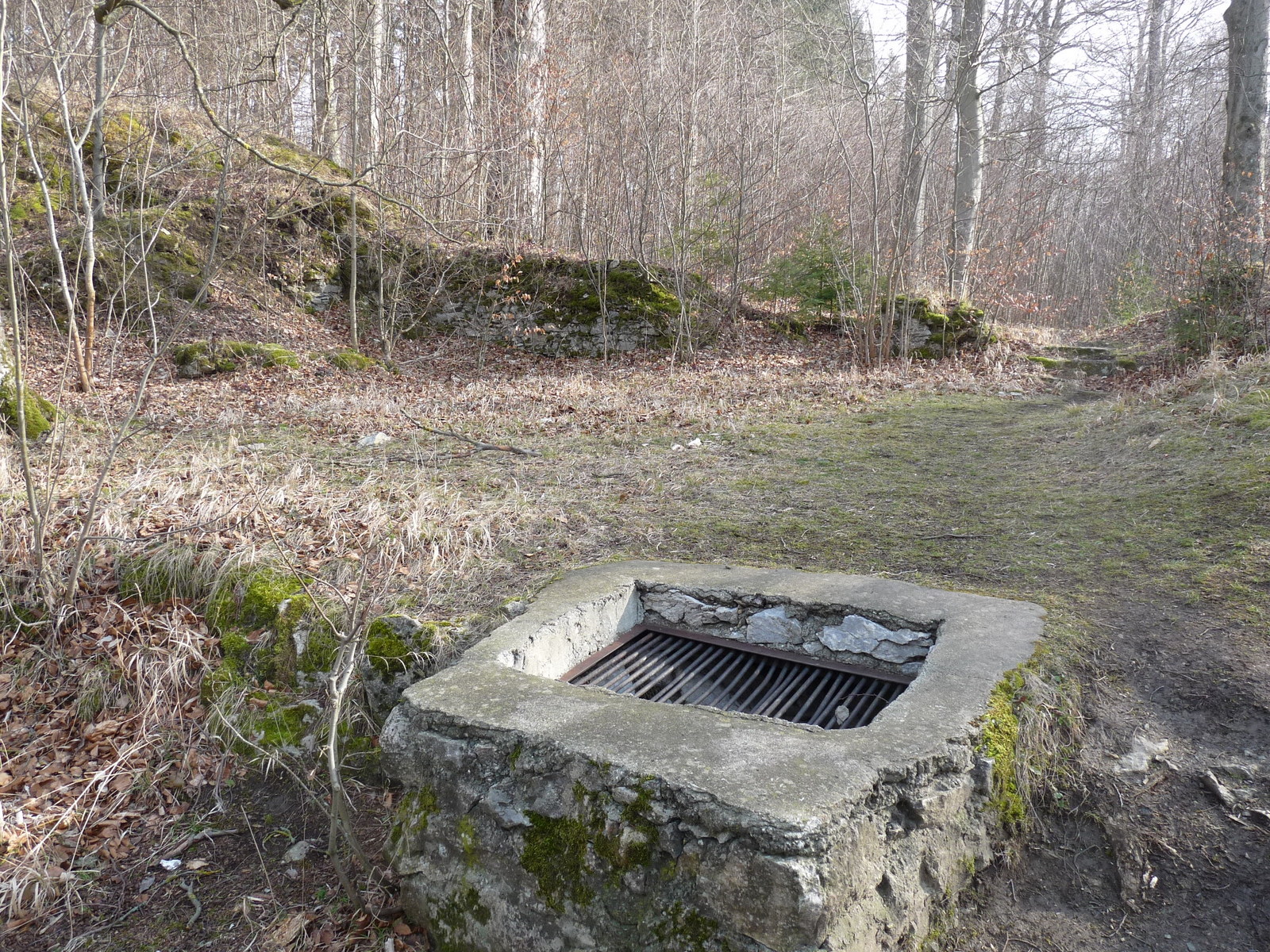 Die Schallöffnung oben