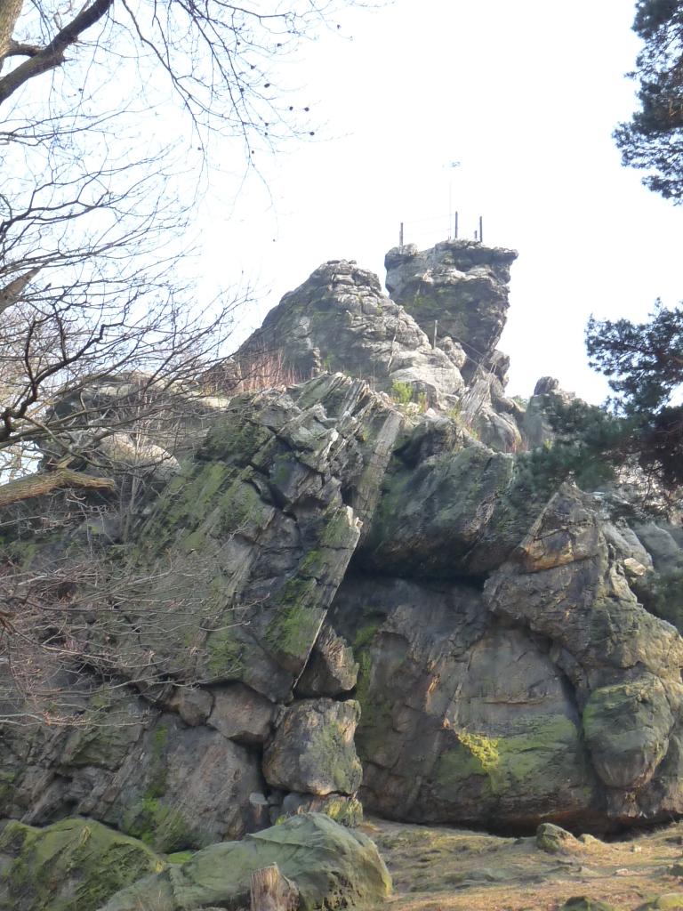 Der Felsen aus der Nähe