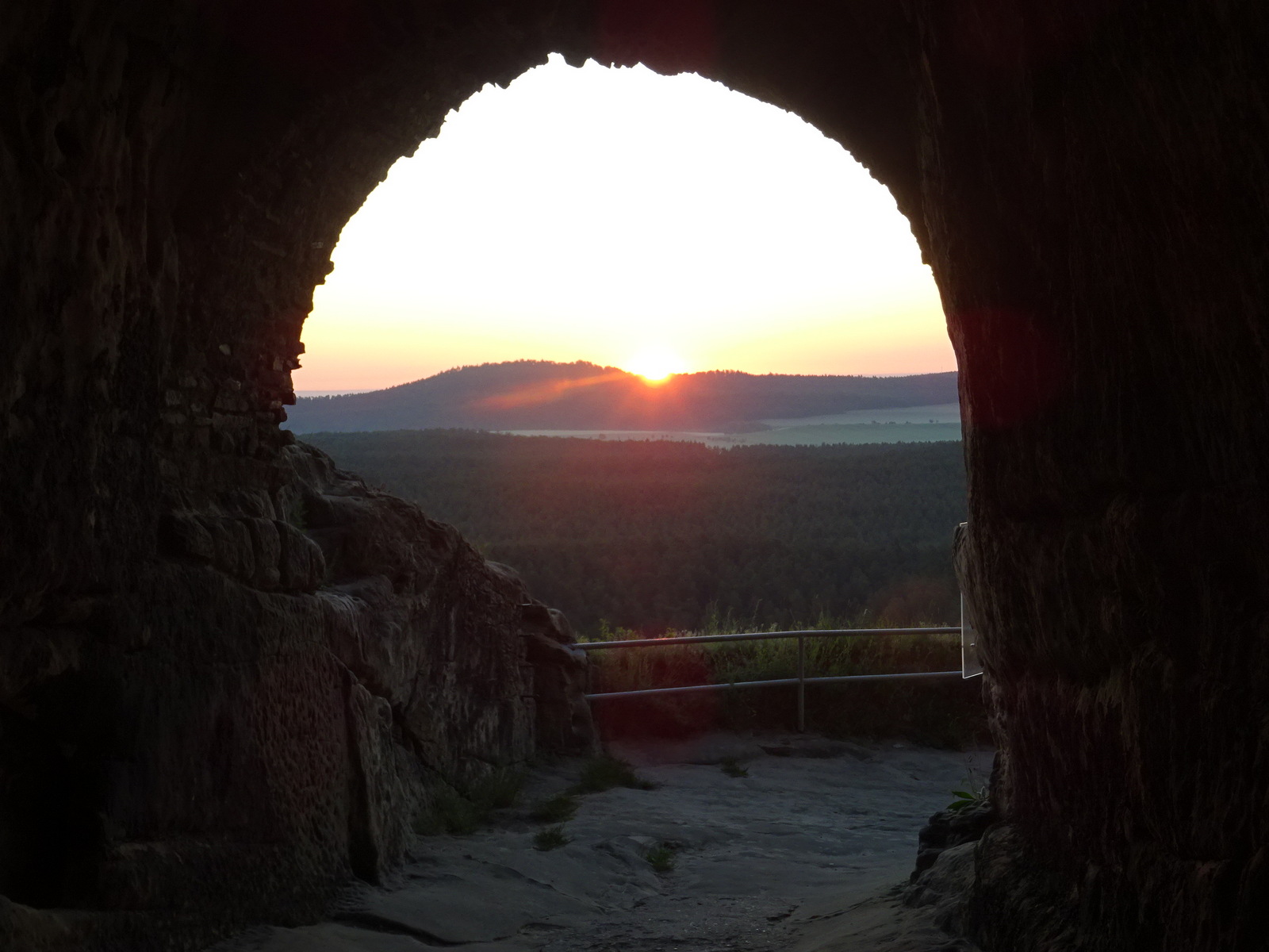 Sonnenaufgang am 21.06. über dem Hoppelberg