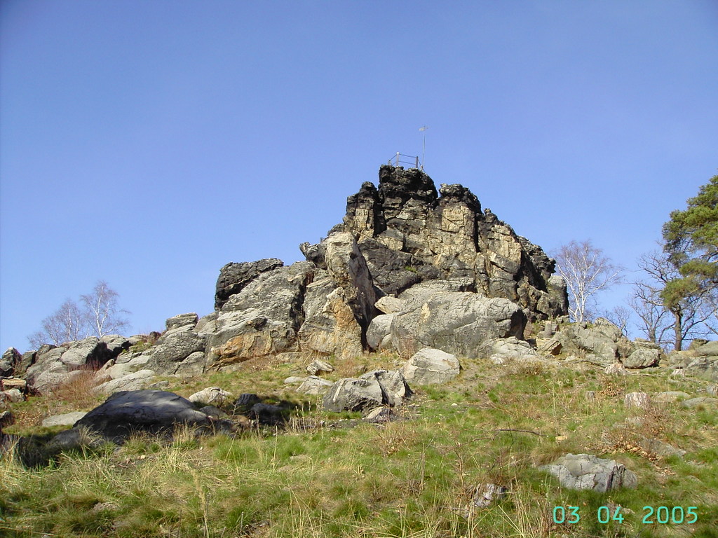 Der Großvaterfelsen nach der Freistellung