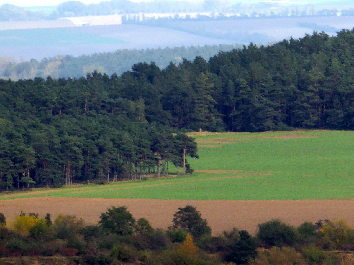 Der Hessenbergstein Westerhausen ist zu erkennen