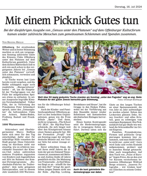 Mit einem Picknick Gutes tun