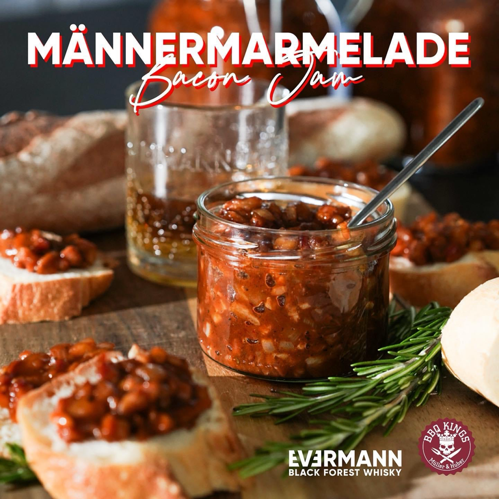 Männermarmelade auf Baguette 