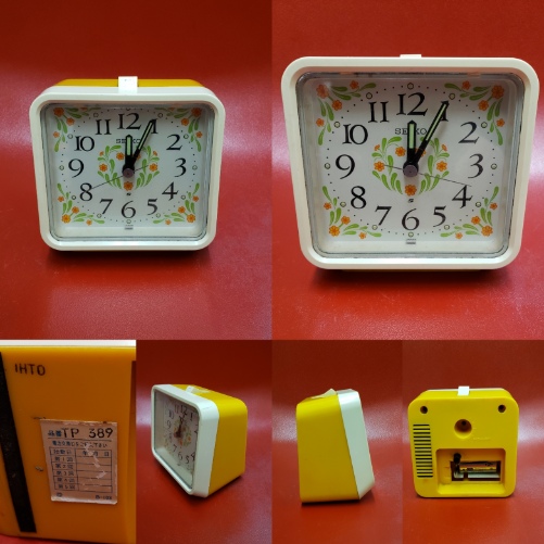 昭和レトロ SEIKO 目覚まし時計 TP389 花柄 ♪ - noraneco1972 Jimdoページ