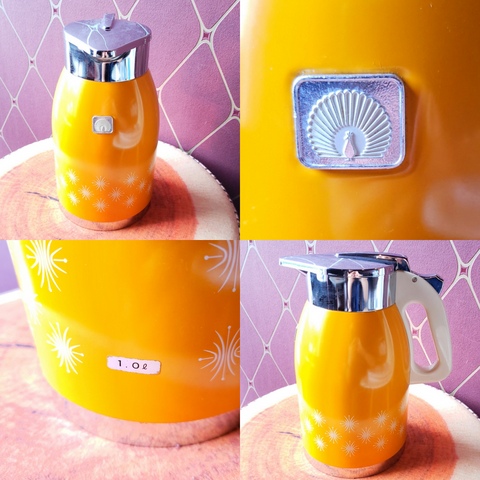 昭和レトロ 孔雀印 保温ポット キイロ 卓上に ♪ - noraneco1972 Jimdo