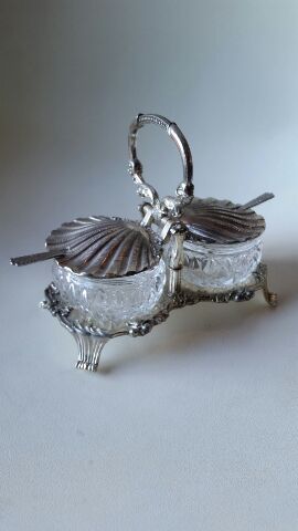 昭和レトロ ヴィンテージなかんじの シェル型 シュガーポット