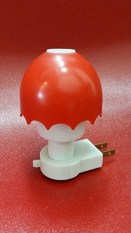 昭和レトロ TOSHIBA 赤い コンセントライト スイッチ付き