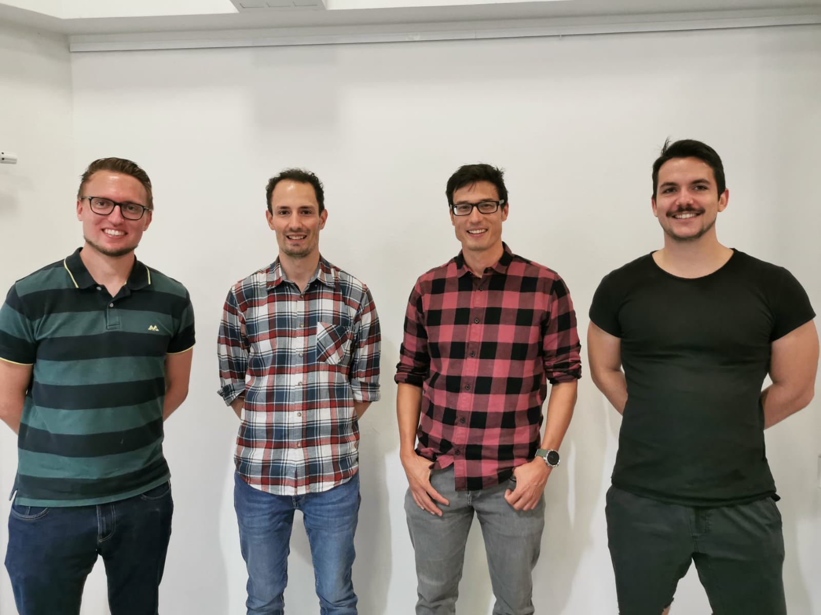 v.l.: Florian Bulling (Kassier), Daniel Honold (1. VS), Max Nothdurft (2. VS) Max Rudeck (Schriftführer)