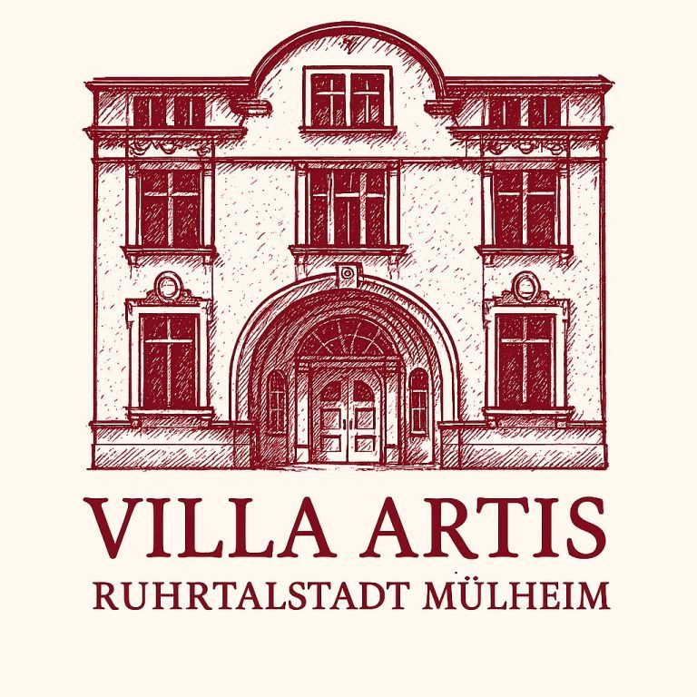 VILLA ARTIS - since 1840 Skizze der Fassade Ruhrstraße 3 Mülheim an der Ruhr - am Innenstadtpark "Ruhranlage"