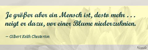 Gilbert Keith Chesterton, Ehrfurcht, Nirmalo