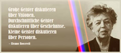 Eleanor Roosevelt, Geistige Reife, Politik, Vision, Nirmalo, 