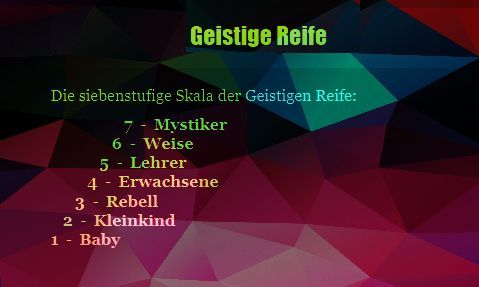 Geistige Reife, Nirmalo,