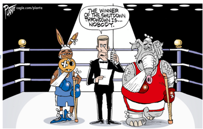 "The winner of the shutdown will be...", by Bruce Plante, October 1st 2025