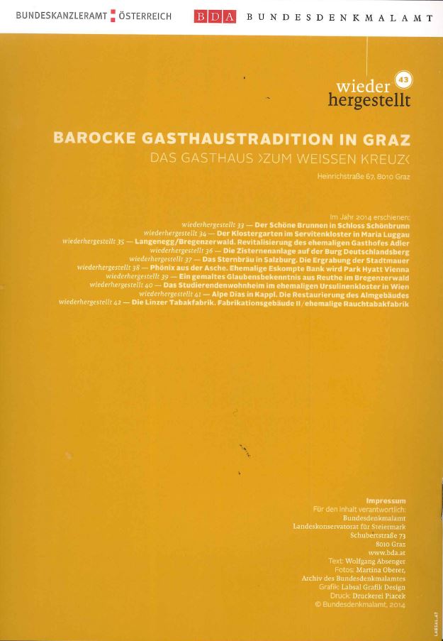 Denkmal Graz Gasthaus Broschüre 6
