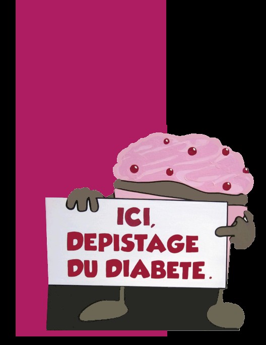 Vitrine pharmacie Dépistage diabète Bordeaux Atelier Totem