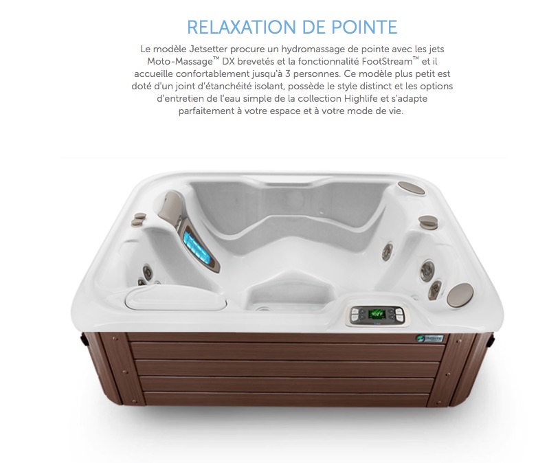 Le spa de luxe de la roulotte