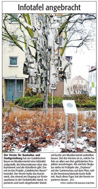 Verein für Baukultur und Stadtgestaltung Kaiserslautern e. V. - Galaktischer Baum