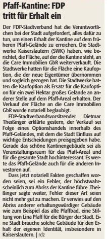 Verein für Baukultur und Stadtgestaltung Kaiserslautern e. V. - Pfaffgelände