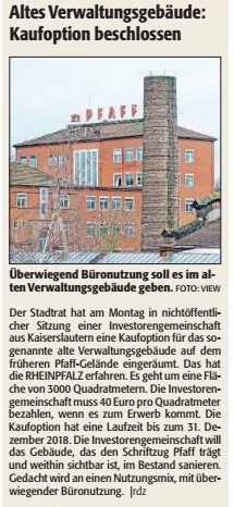 Verein für Baukultur und Stadtgestaltung Kaiserslautern e. V. - Pfaffgelände