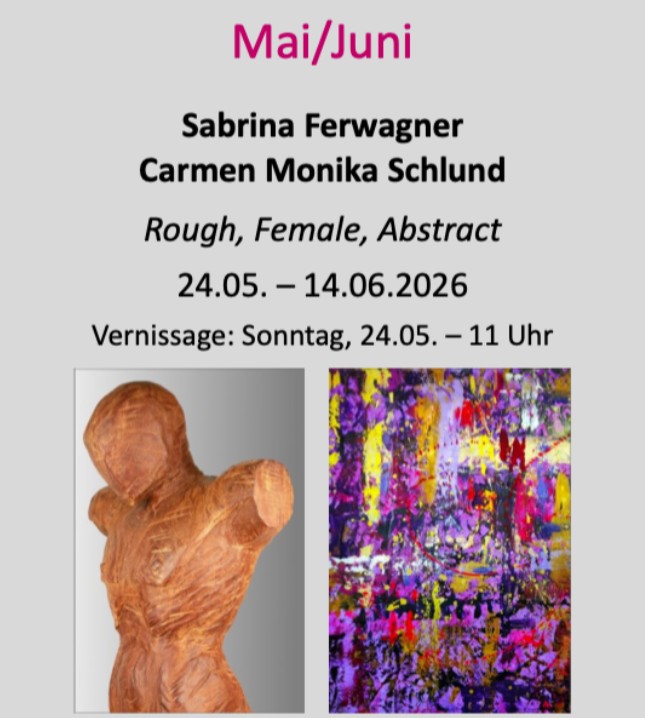 Kunstausstellung ROUGH, FEMALE, ABSTRACT