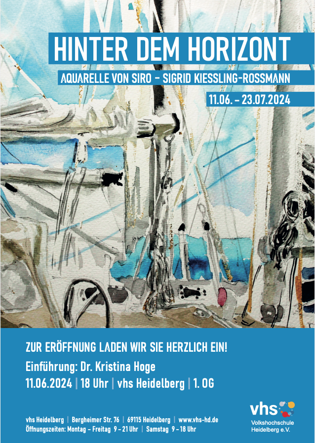 Aquarellausstellung von SIRO in der VHS Heidelberg