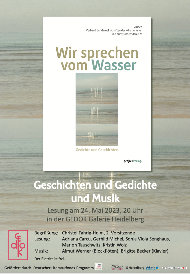 Buchvorstellung in der GEDOK-Galerie: "Wir sprechen vom Wasser"