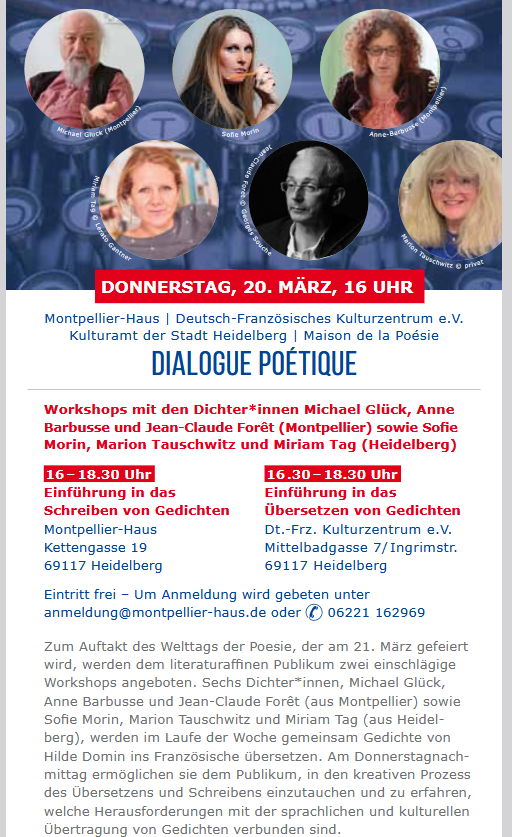 Dialogue Poetique - Workshops