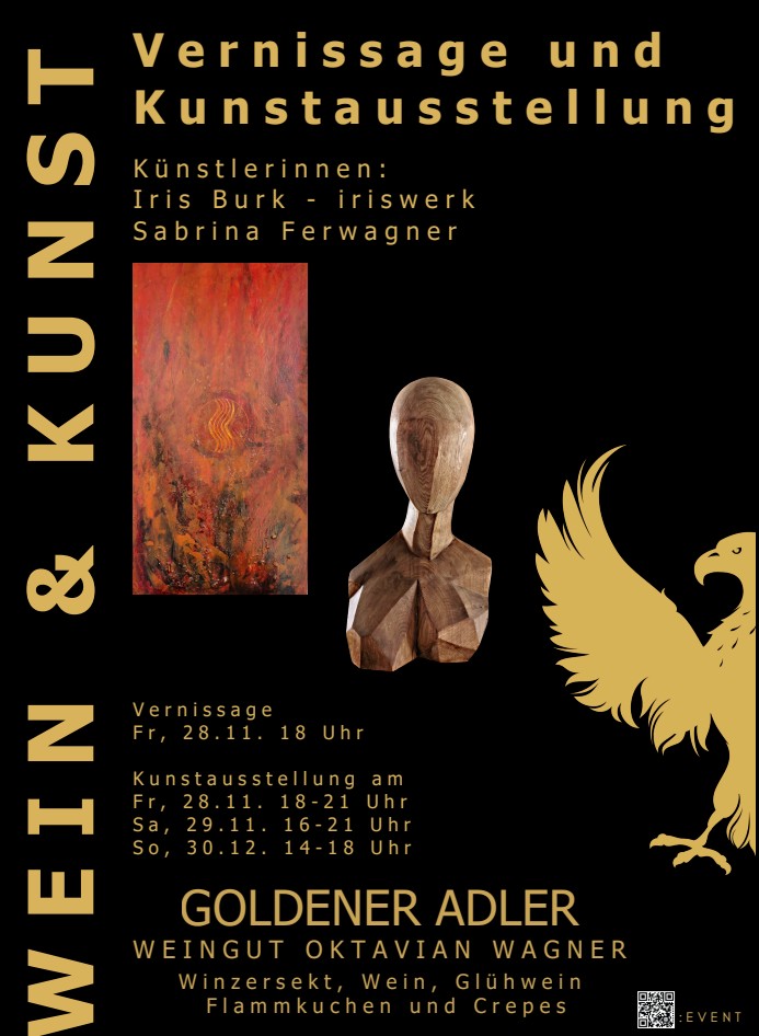 Kunstausstellung im Weingut Oktavian Wagner in Malsch