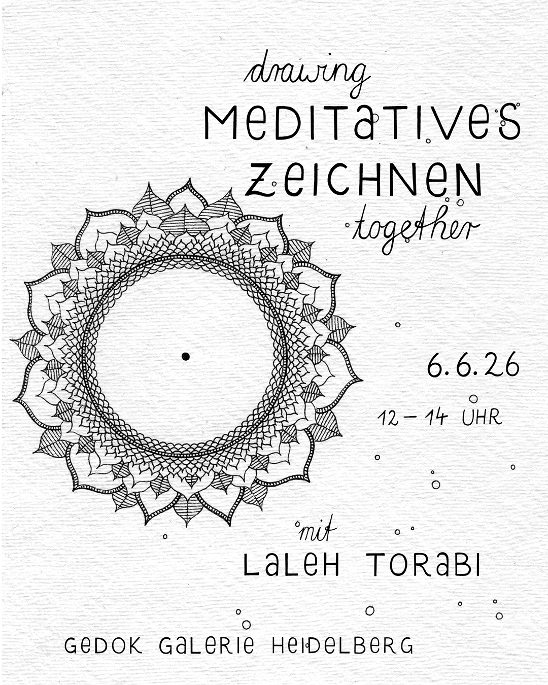 Drawing Together, Meditatives Zeichnen  Workshop im Rahmen der Ausstellung „Circles of Belonging“