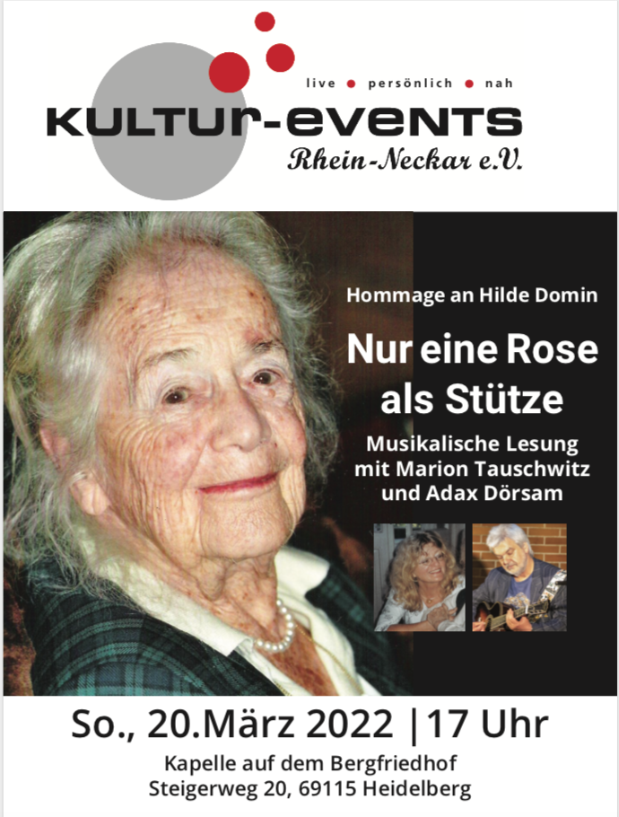 literarisch-musikalische Hommage an Hilde Domin