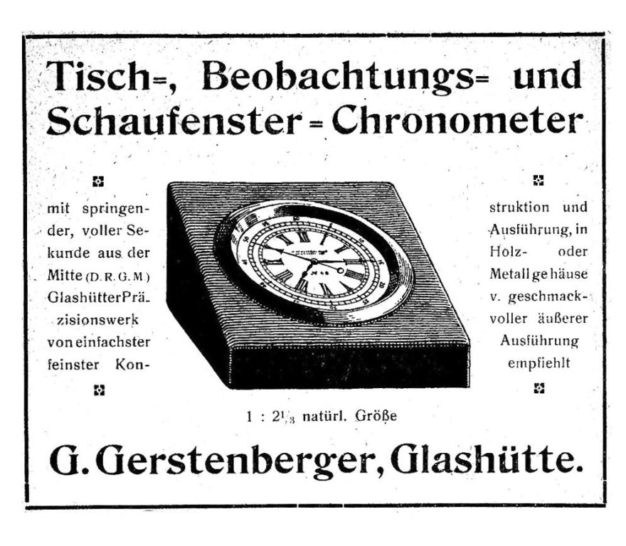 Werbung in Saxoniabericht 1921