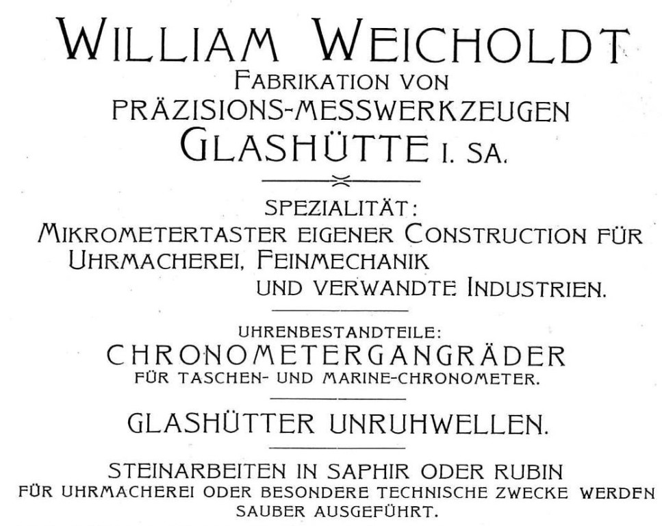 Werbung in Saxoniabericht 1905