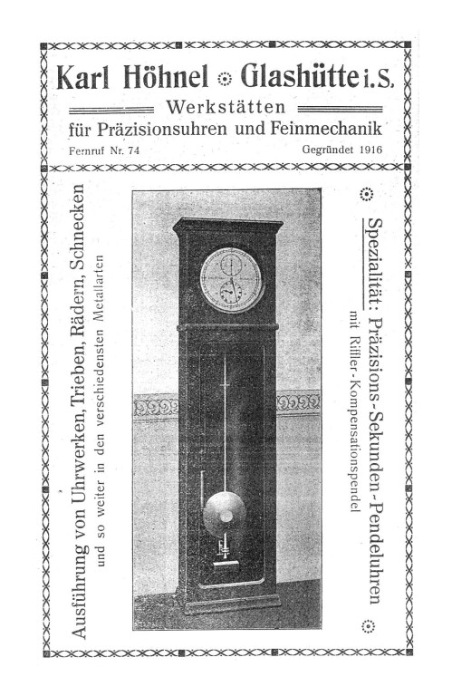 Werbung in Saxoniabericht 1921