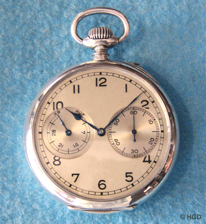 B-Uhr Werk Nr.200249 im 900er Silbergehäuse