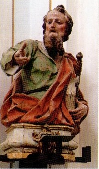 Un busto ligneo: San Paolo