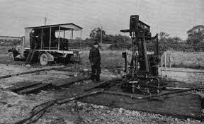 Drilling for oil at Plungar