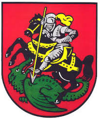 Stadtwappen von Schwarzenberg mit dem Heiligen Georg (www.wikipedia.org)