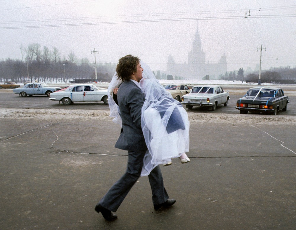 32 "Nach der Hochzeit in Moskau", UdSSR 1984, Foto: Chris Niedenthal