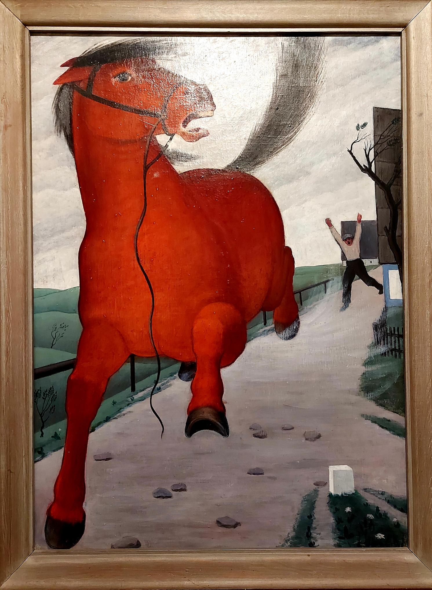 Ewald Schönberg (1882 - 1949): "Durchgehendes Pferd", 1932
