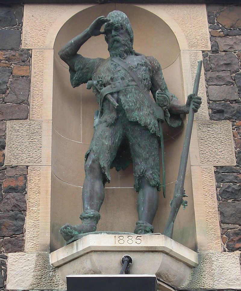 Alexander Selkirk, Statue von Thomas Stuart Burnett (1885) (www.wikipedia.org)