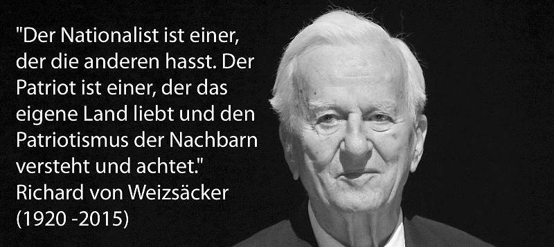 Richard von Weizsäcker war CDU-Politiker und Bundespräsident unseres Landes. Und Patriot.