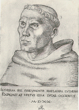 Martin Luther als Augustinermönch (1520, Lucas Cranach d. Ä.)