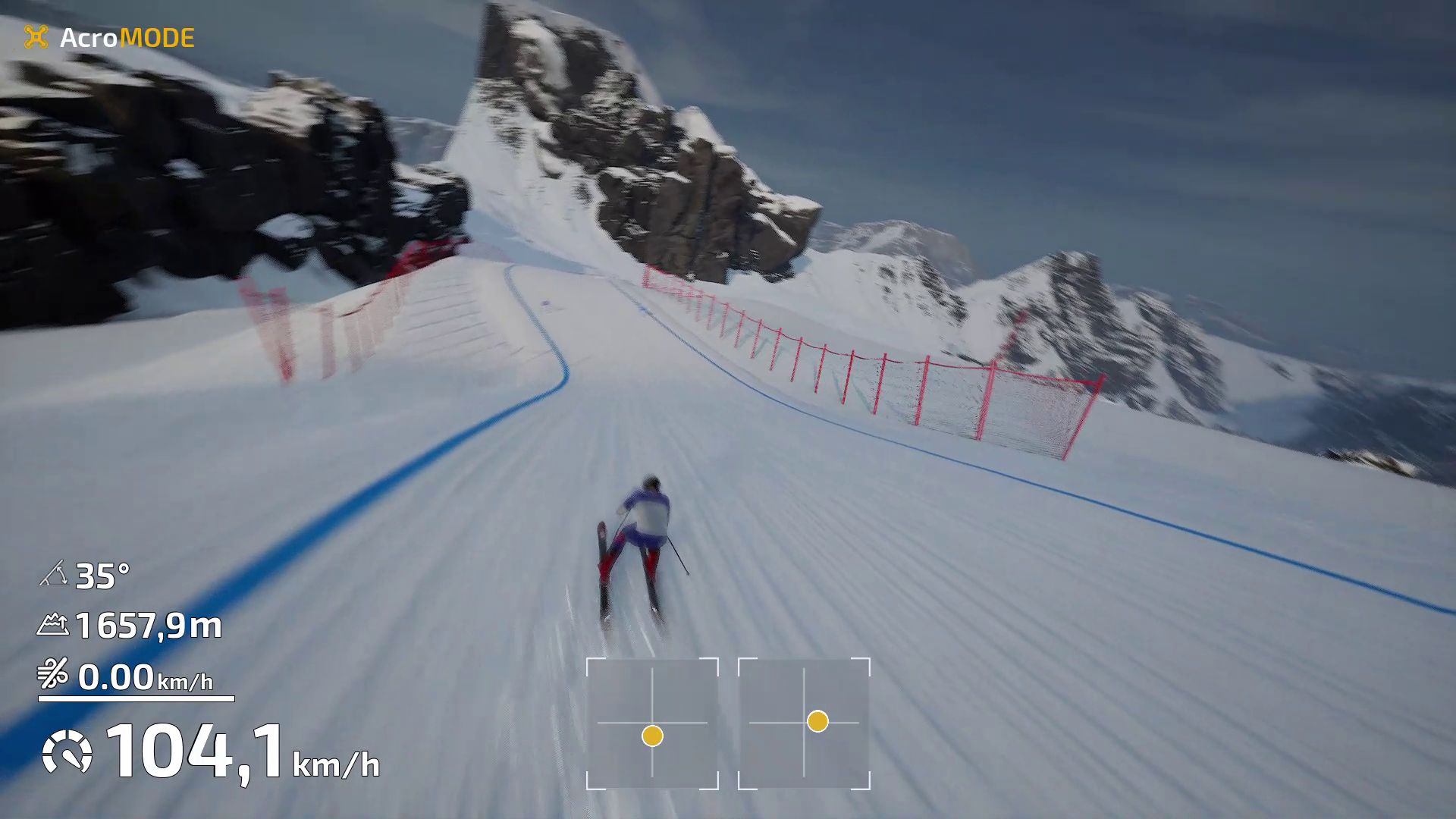 Suivre une descente à ski
