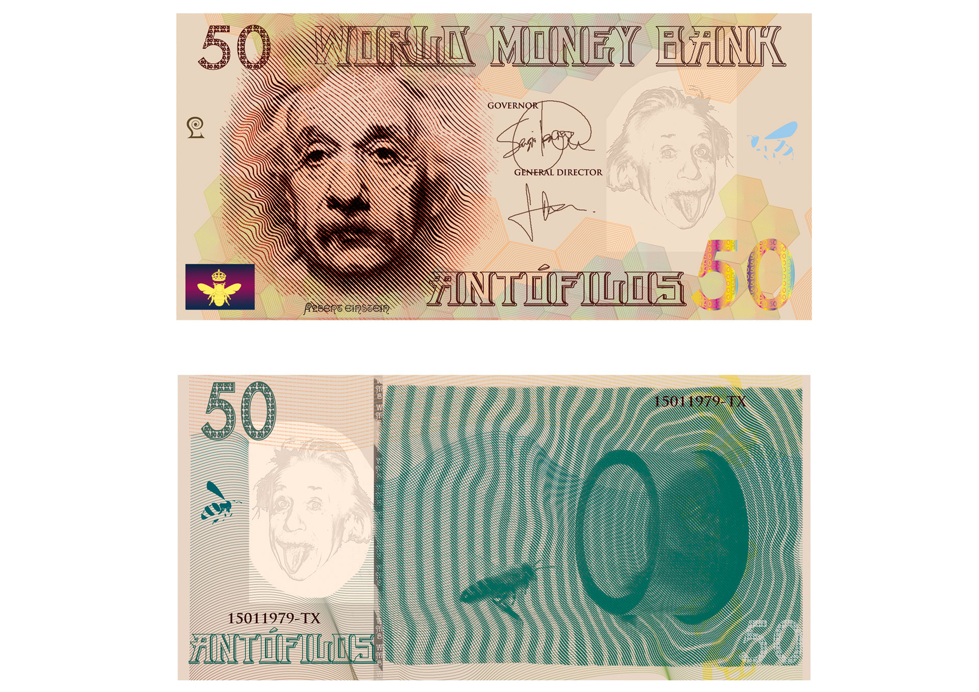 " 50 ANTÓFILOS"- Billete conmemorativo-Soporte digital- 2013