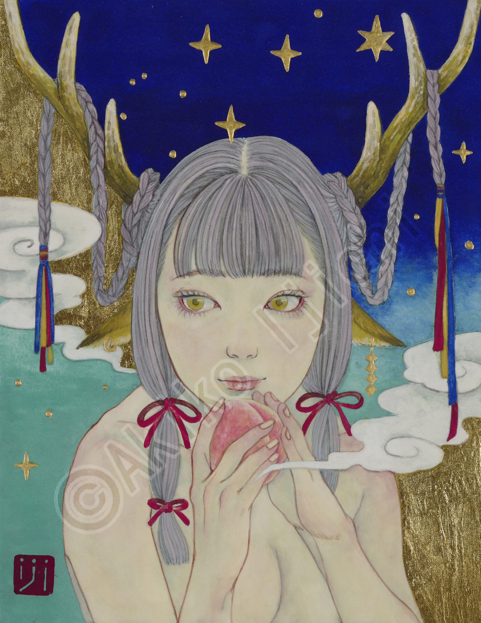 Jiyuroujin F0（七福神シリーズ）問い合わせ可能　画廊くにまつ