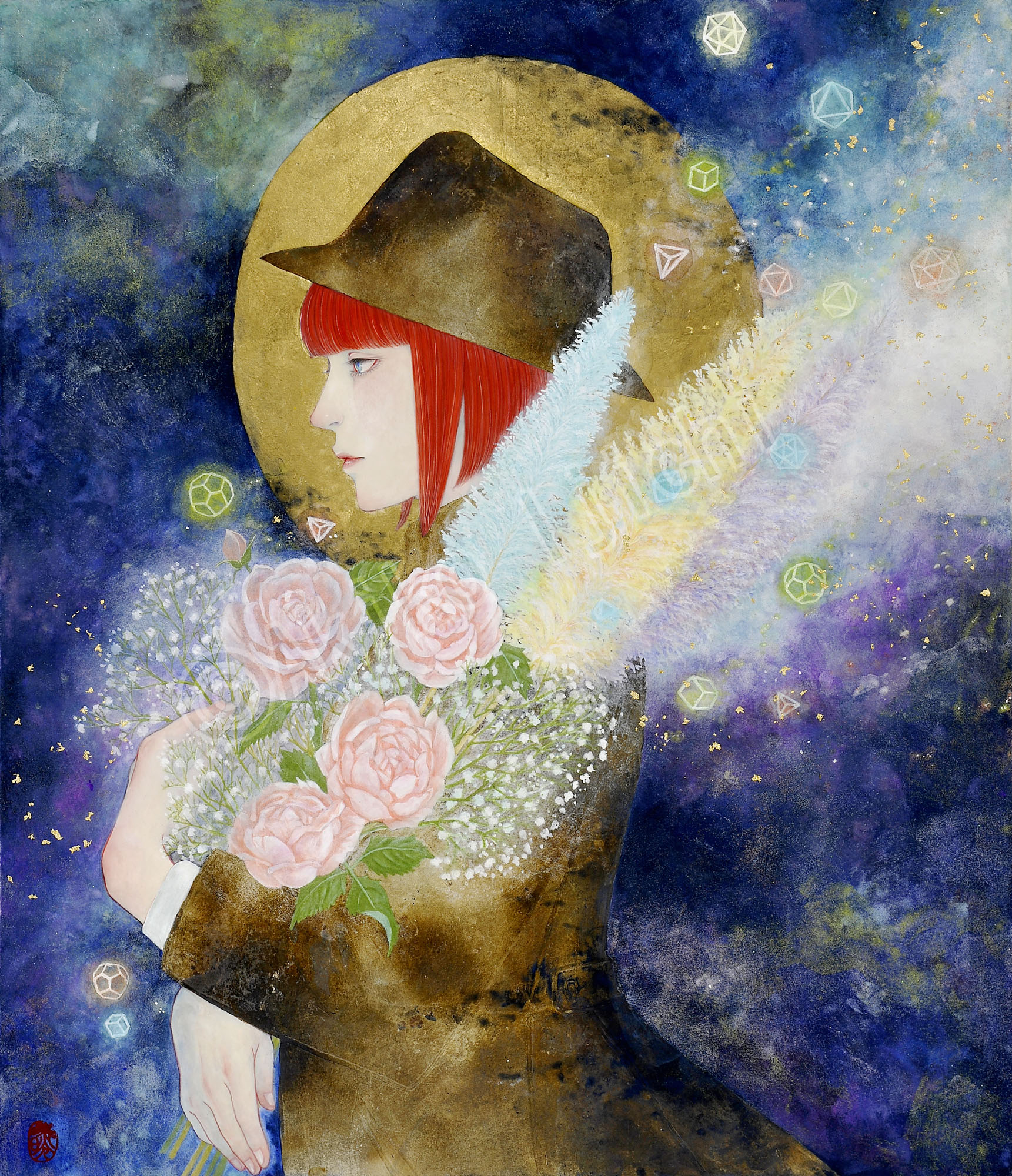 夜を渡る人　F10　Sold/個人蔵　PrivateCollection