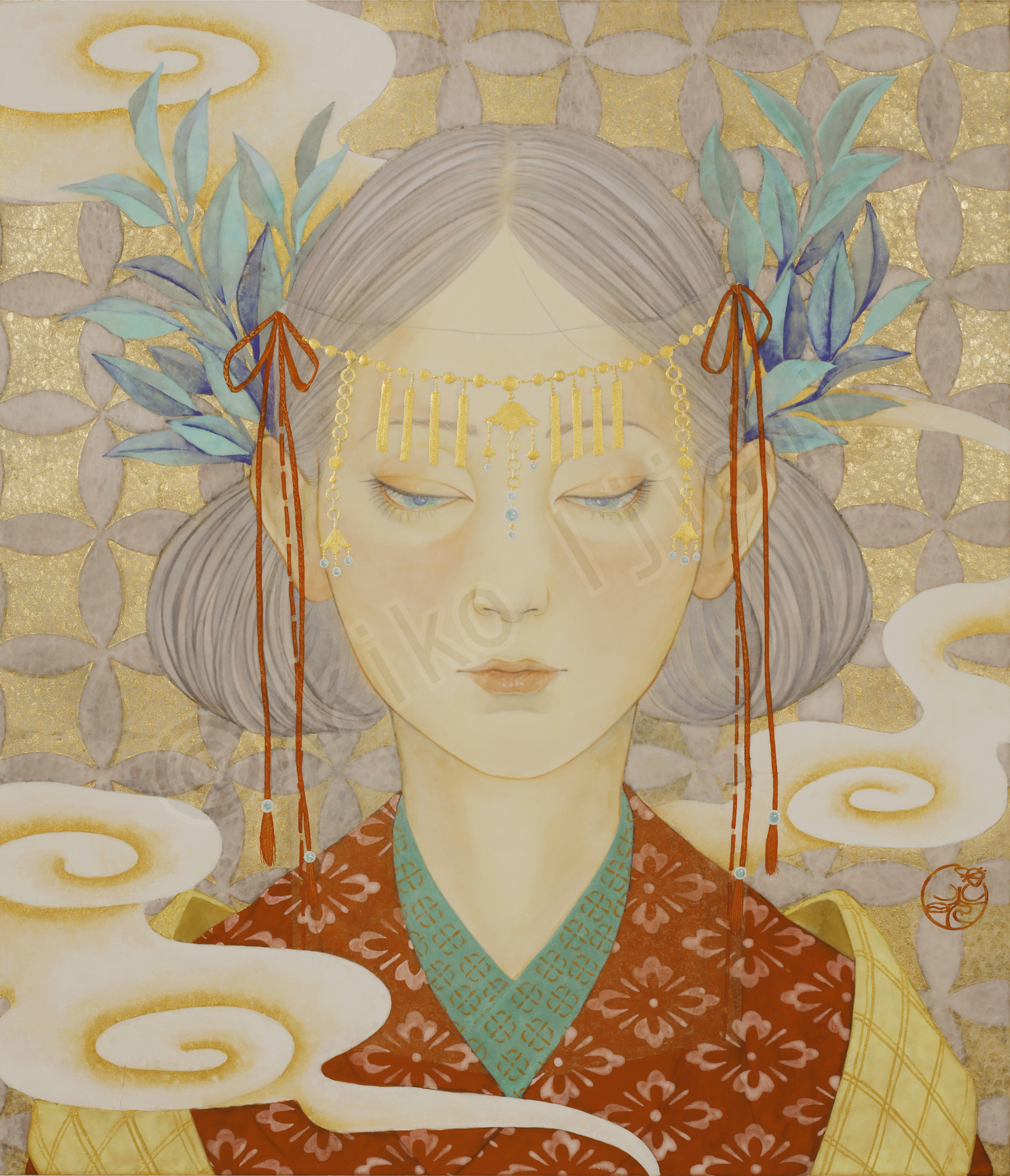 言祝ぎ　F10　Sold/個人蔵　PrivateCollection