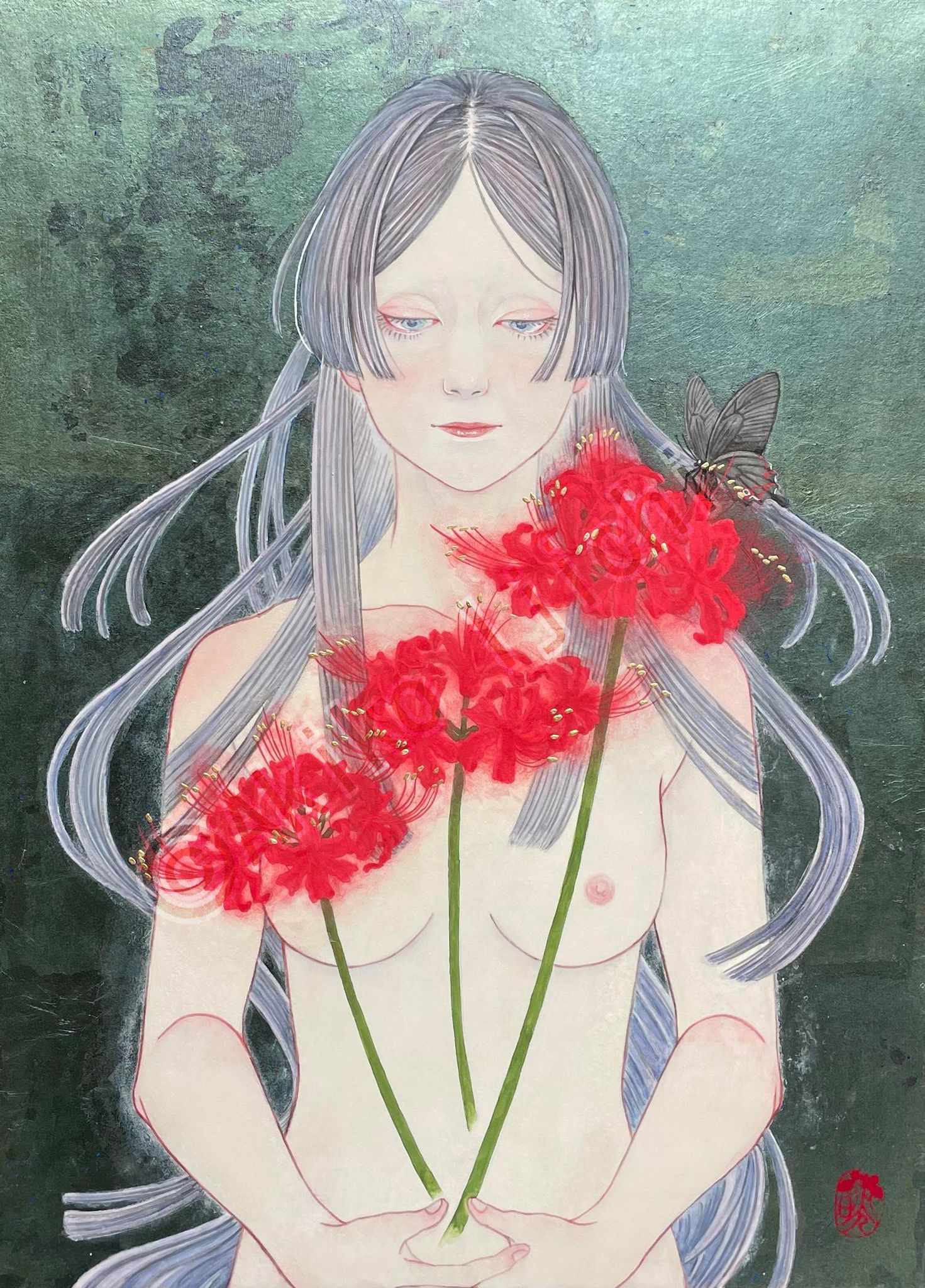 はらから・玉虫　F4　問い合わせ可能・画廊くにまつ inquiry Gallery Kunimatsu