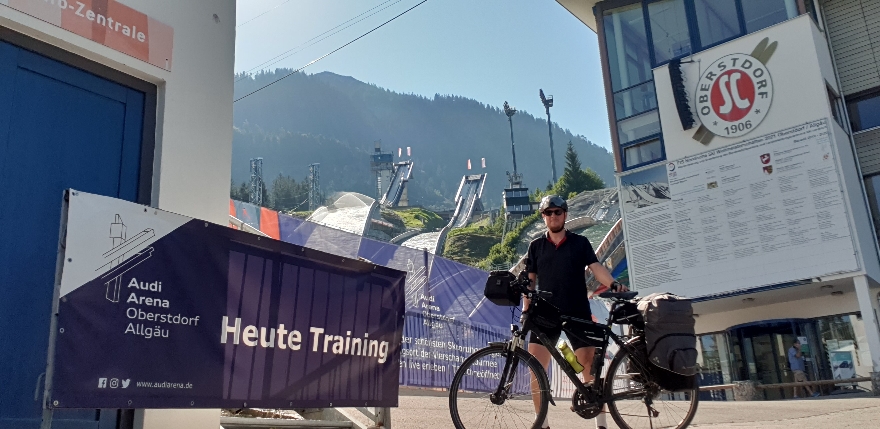 Training in Oberstdorf- bin da