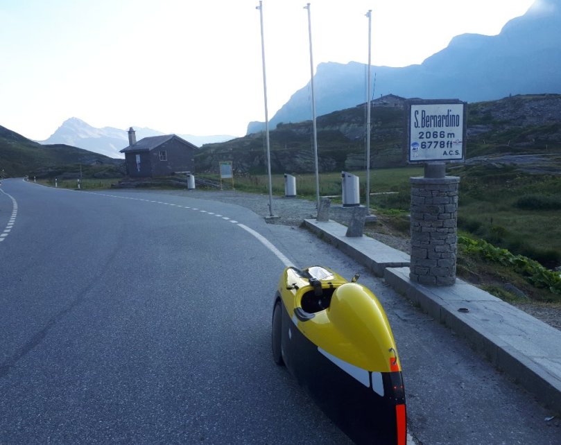 San Bernadino Pass, (knapp) höchster Punkt des Brevets